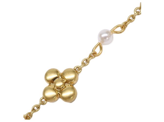 Bracciale a catena con perle imitation Louisa Louis Vuitton D'oro - vista 4