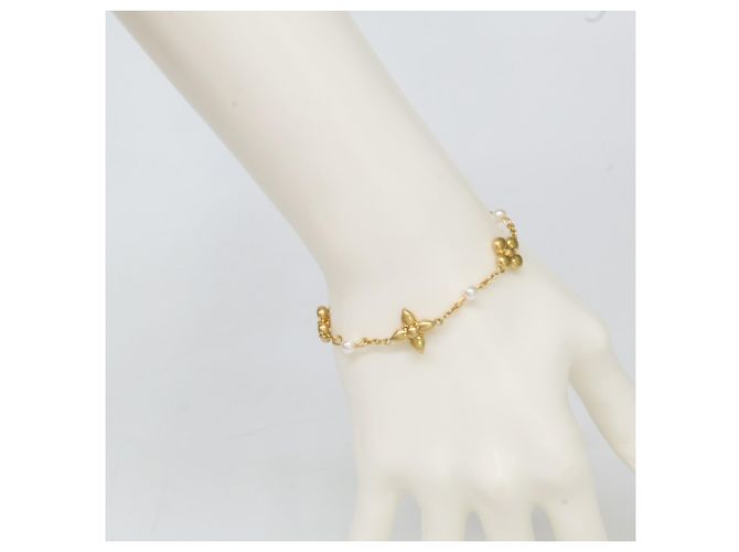 Bracciale a catena con perle imitation Louisa Louis Vuitton D'oro - vista 6