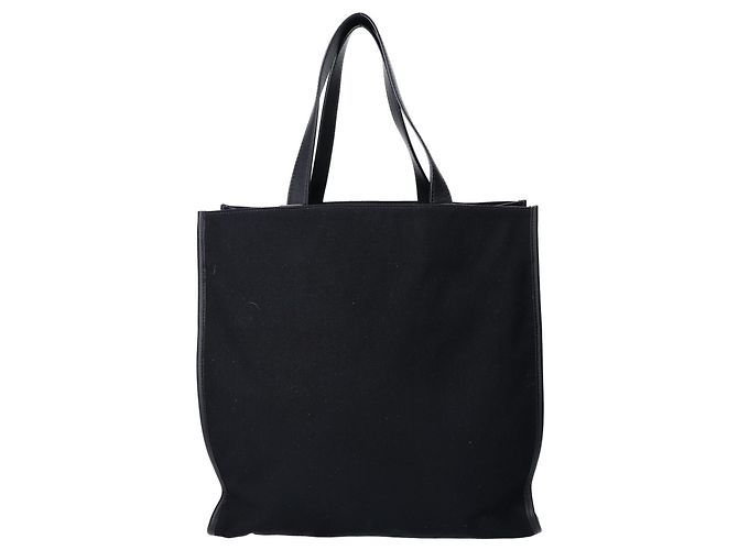 Fendi Shopper-Bag aus schwarzem Canvas - Ansicht 3