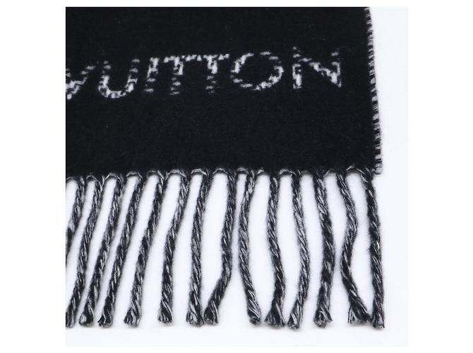 Stola in cashmere a quadri Monogram Louis Vuitton Marrone Nero - vista 6