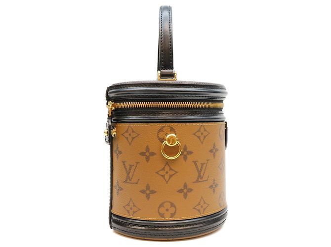 Borsa a tracolla Louis Vuitton Monogram Reverse Cannes Marrone - vista 4