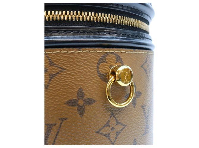 Borsa a tracolla Louis Vuitton Monogram Reverse Cannes Marrone - vista 7