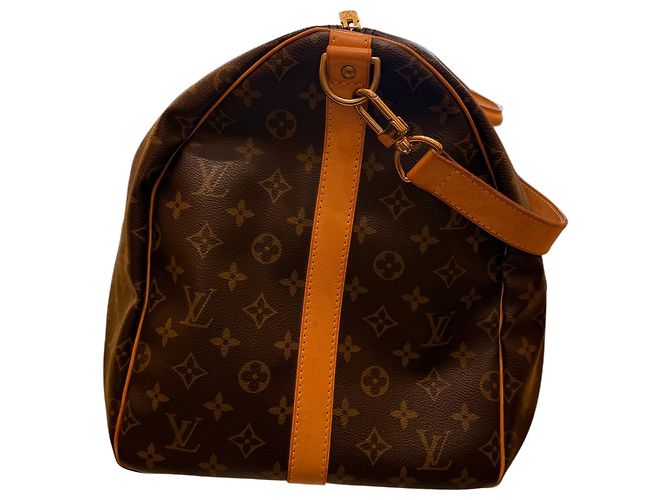 Louis Vuitton keepall bandoulière monogram 45 Marrone - vista 3