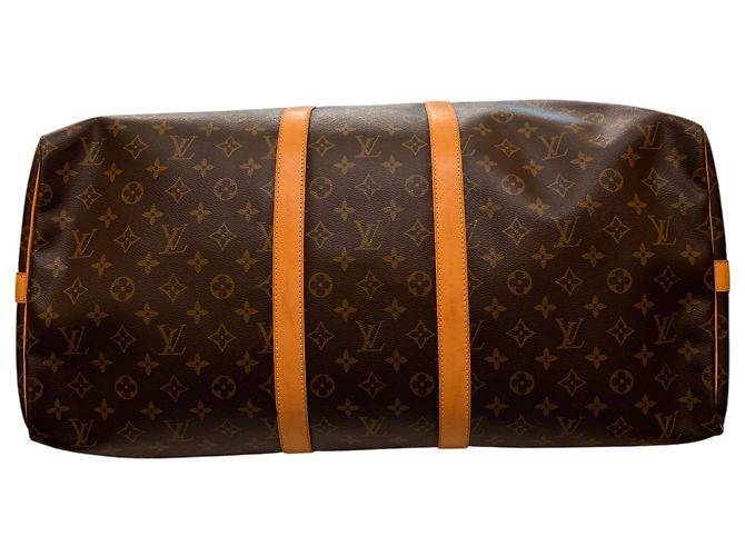 Louis Vuitton keepall bandoulière monogram 45 Marrone - vista 7