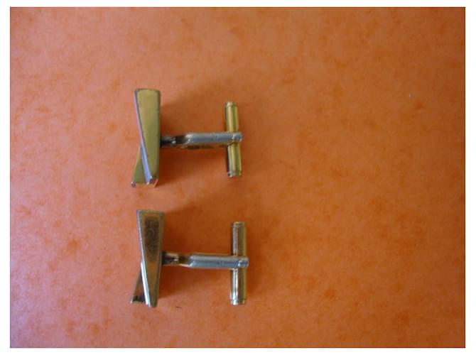 Autre Marque Gemelli in oro e madreperla Gold hardware - vista 7