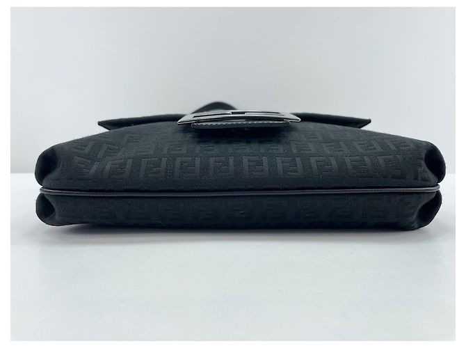 Borsa a tracolla Fendi nera Nero - vista 4