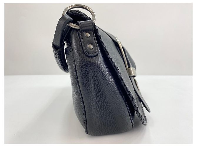 Borsa a tracolla Christian Dior Gaucho, Black Nero - vista 3