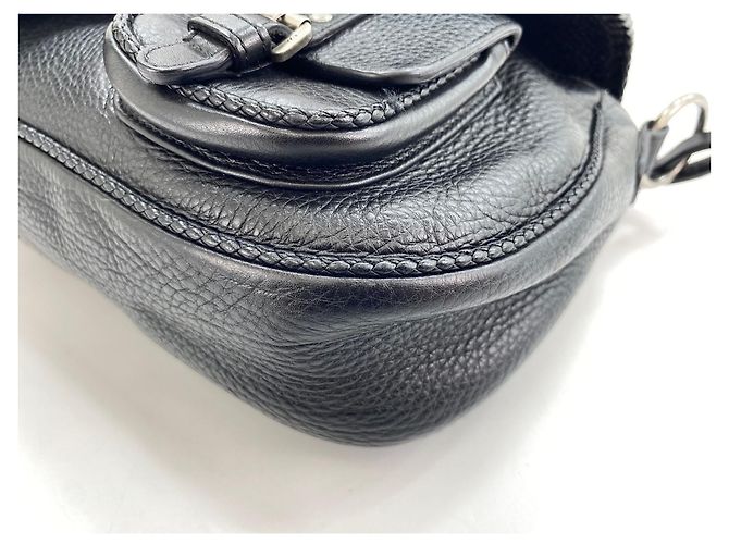 Borsa a tracolla Christian Dior Gaucho, Black Nero - vista 4