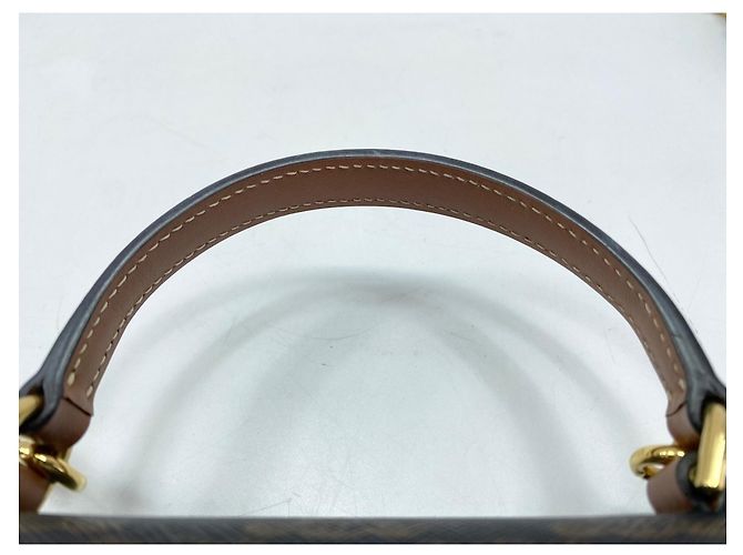 Céline Borsa a tracolla Celine Mini Buzas Claire Marrone - vista 11