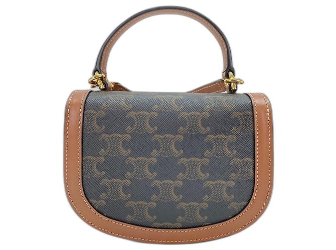 Céline Borsa a tracolla Celine Mini Buzas Claire Marrone - vista 3