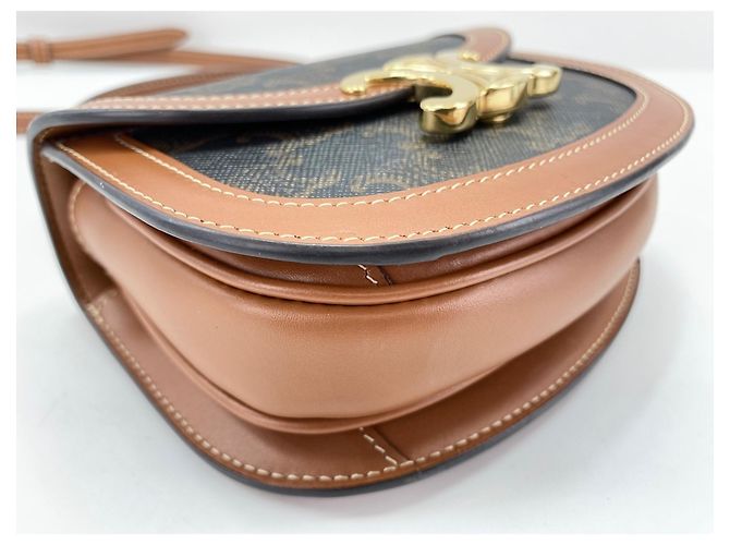 Céline Borsa a tracolla Celine Mini Buzas Claire Marrone - vista 8