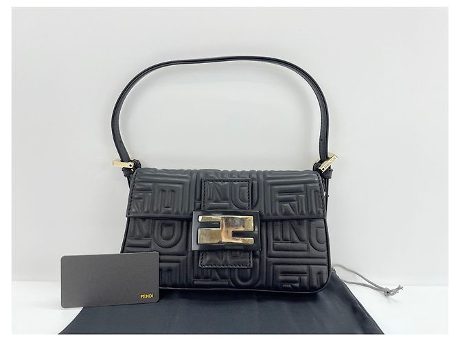 Borsa a tracolla Fendi Mamma Bucket - Black Nero - vista 14