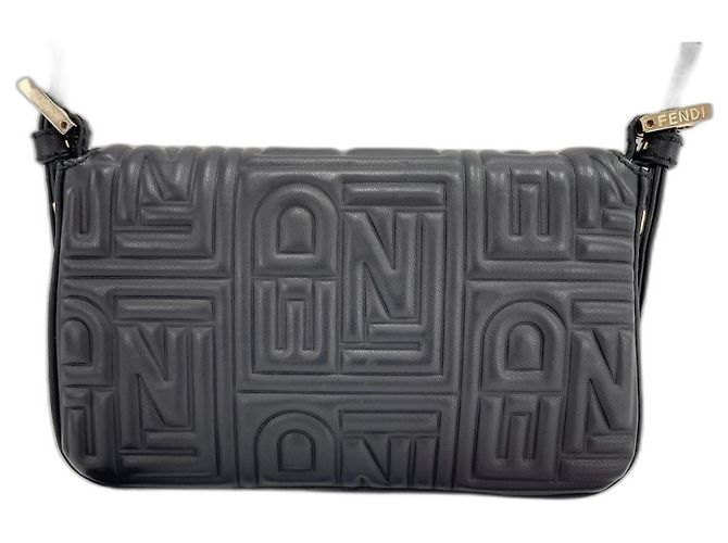 Borsa a tracolla Fendi Mamma Bucket - Black Nero - vista 3