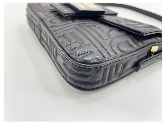Borsa a tracolla Fendi Mamma Bucket - Black Nero - vista 8