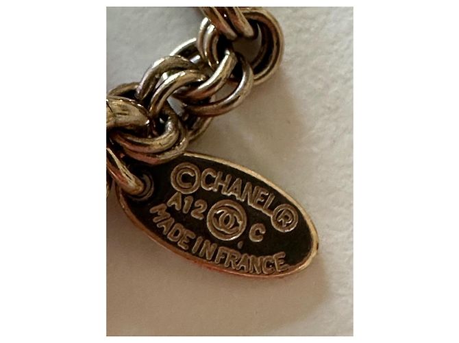 Collana Sautoir Chanel in Metallo Dorato e Perle Crudo Gold hardware - vista 2