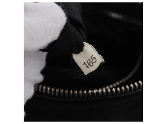 Borsa a tracolla PRADA Nylon Black Silver Auth 198359V Nero Argento - vista 11