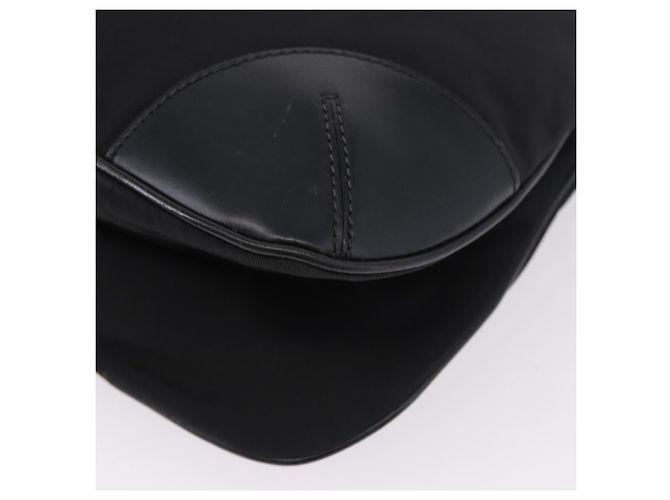 Borsa a tracolla PRADA Nylon Black Silver Auth 198359V Nero Argento - vista 15