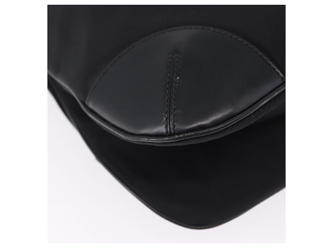 Borsa a tracolla PRADA Nylon Black Silver Auth 198359V Nero Argento - vista 16