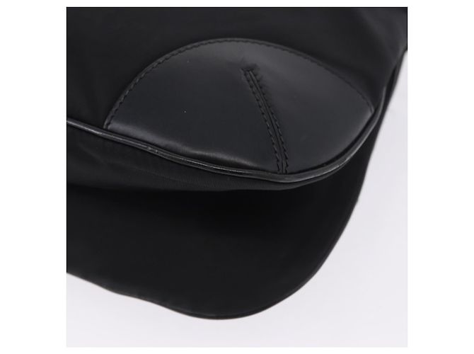 Borsa a tracolla PRADA Nylon Black Silver Auth 198359V Nero Argento - vista 17