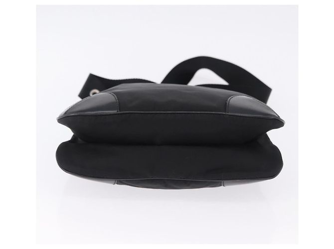 Borsa a tracolla PRADA Nylon Black Silver Auth 198359V Nero Argento - vista 5