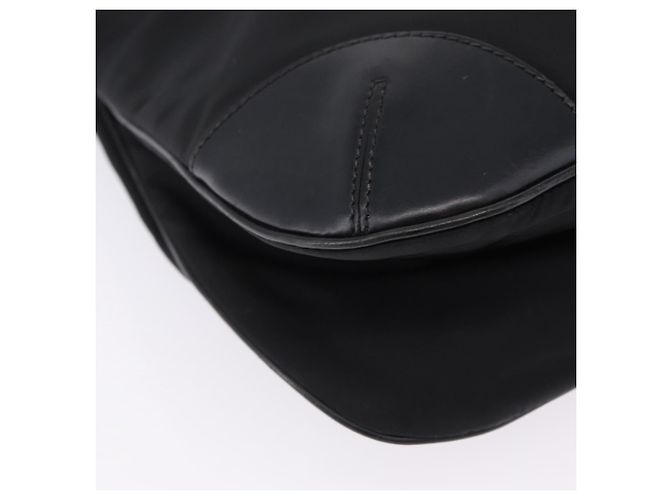 Borsa a tracolla PRADA Nylon Black Silver Auth 198359V Nero Argento - vista 8