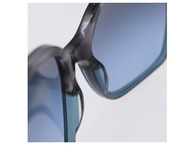 PRADA Sunglasses Plastic Blue Gold Auth 196723 Golden - view 14