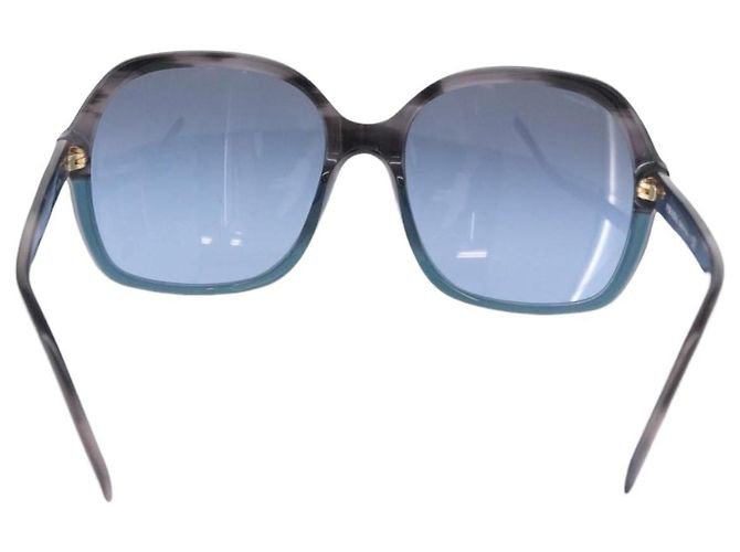 PRADA Sunglasses Plastic Blue Gold Auth 196723 Golden - view 2