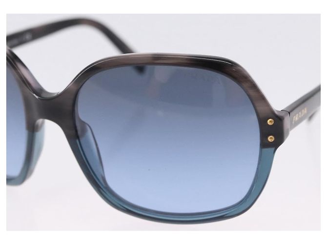 PRADA Sunglasses Plastic Blue Gold Auth 196723 Golden - view 3