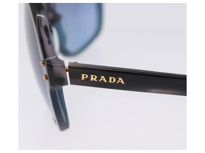 PRADA Sunglasses Plastic Blue Gold Auth 196723 Golden - view 8