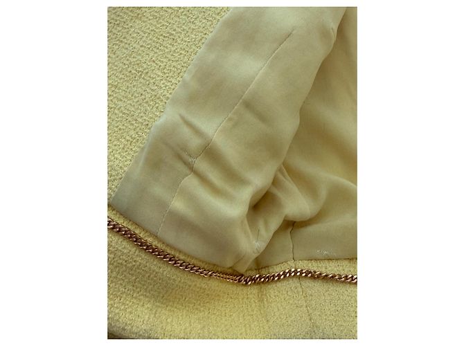 Chanel Kurze Tweedjacke Gelb - Ansicht 11