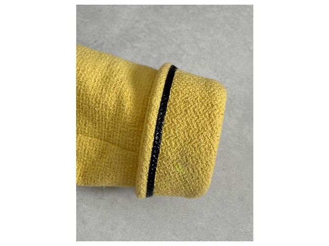 Chanel Kurze Tweedjacke Gelb - Ansicht 7