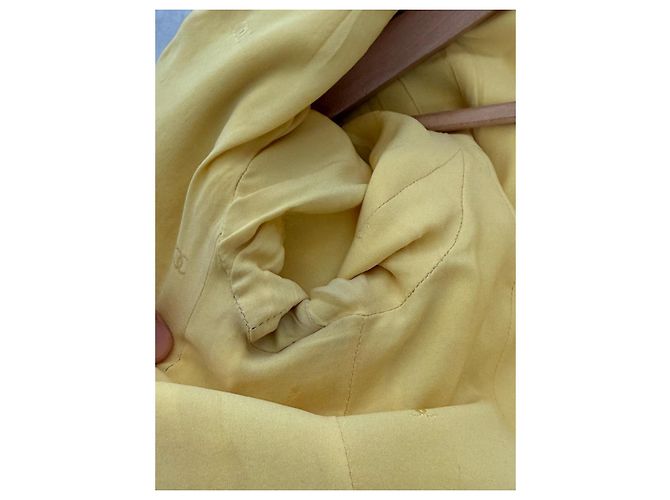 Chanel Kurze Tweedjacke Gelb - Ansicht 9