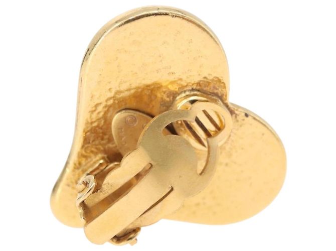 Orecchini CHANEL Metallo Tono Oro CC Auth 198811V - vista 3