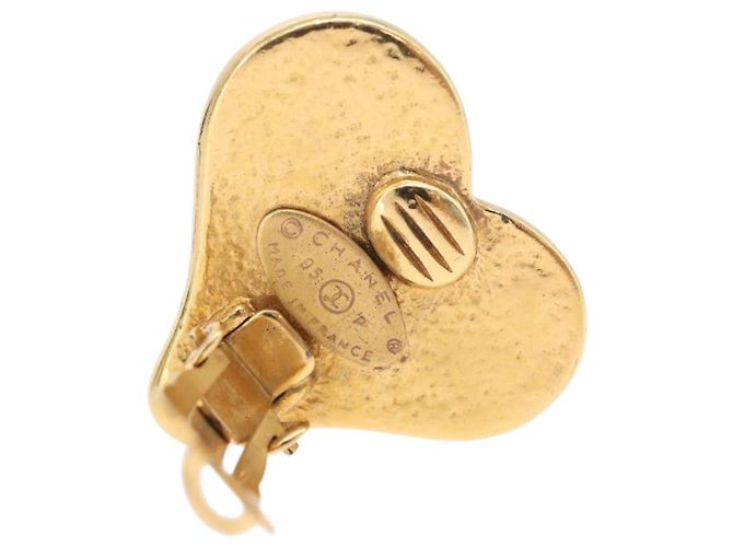 Orecchini CHANEL Metallo Tono Oro CC Auth 198811V - vista 4