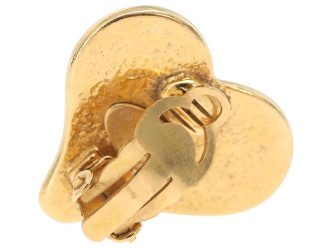 Orecchini CHANEL Metallo Tono Oro CC Auth 198811V - vista 7
