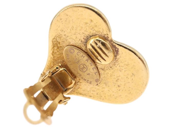 Orecchini CHANEL Metallo Tono Oro CC Auth 198811V - vista 8