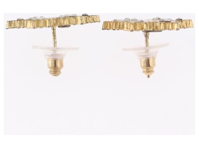 CHANEL Pierce Metal Gold Tone CC Auth 198819 - vista 10