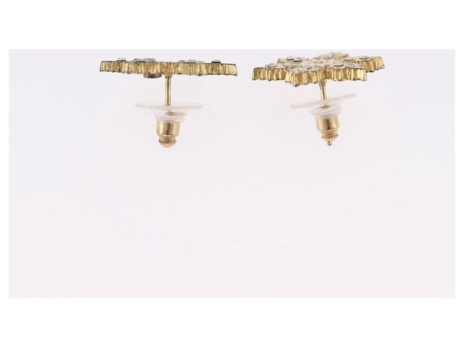 CHANEL Pierce Metal Gold Tone CC Auth 198819 - vista 11