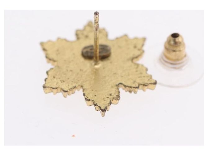 CHANEL Pierce Metal Gold Tone CC Auth 198819 - vista 4