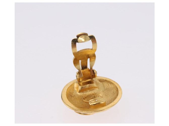 Orecchini CHANEL metallo Gold Tone CC Auth 198844V - vista 10