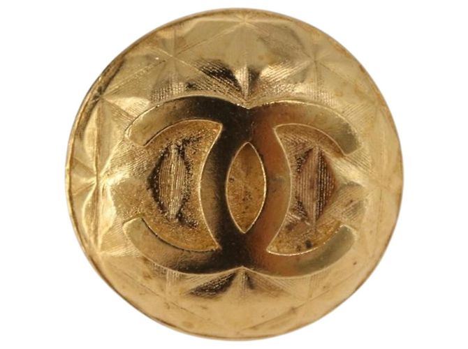 Orecchini CHANEL metallo Gold Tone CC Auth 198844V - vista 2