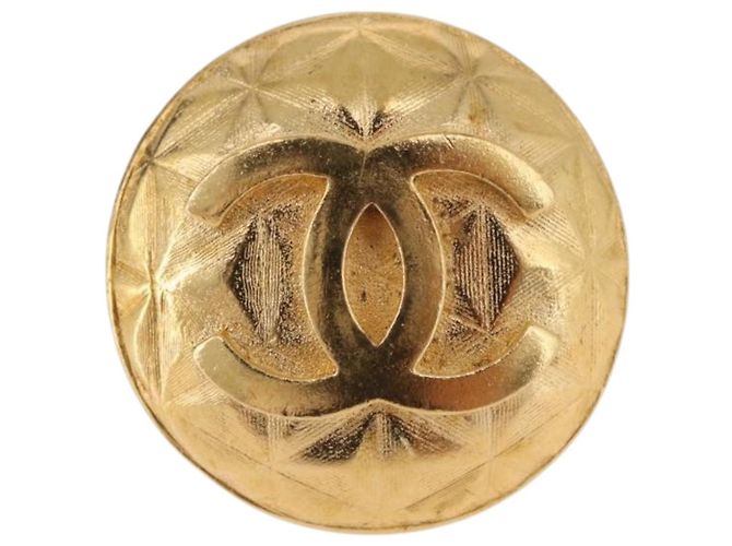 Orecchini CHANEL metallo Gold Tone CC Auth 198844V - vista 7