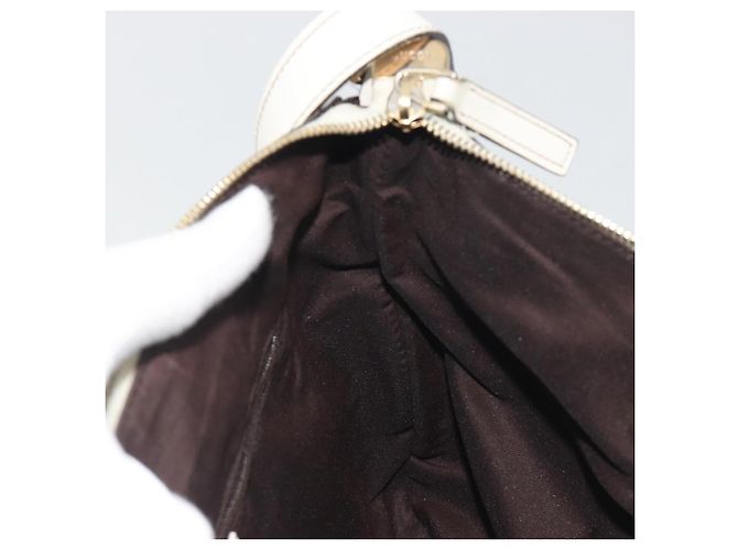 Borsa a tracolla GUCCI GG Canvas Beige Gold 203257 Auth 196900 D'oro - vista 20