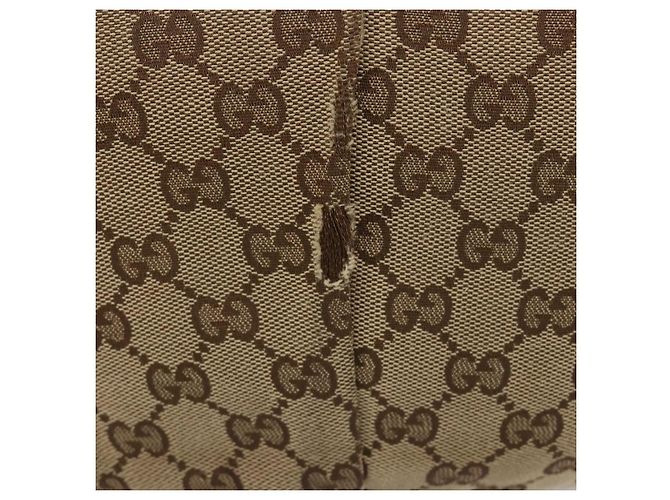 Borsa a tracolla GUCCI GG Canvas Beige Gold 203257 Auth 196900 D'oro - vista 3