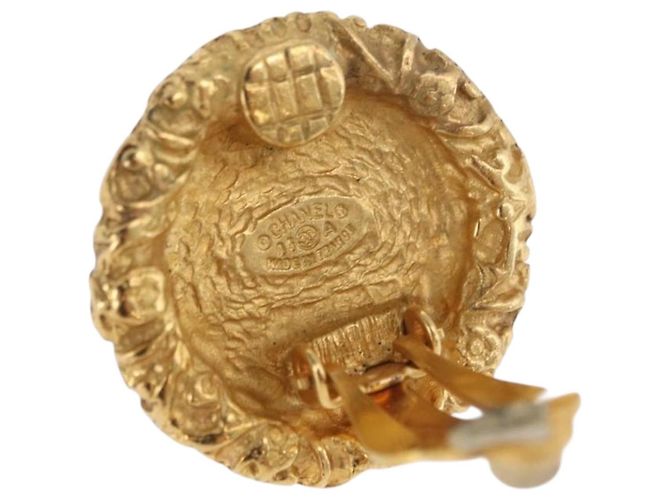 Orecchini CHANEL Metallo Tono Oro CC Auth 198820 - vista 9