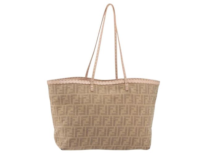 FENDI Zucca Canvas Tote Bag Beige Pink 8BH137 Auth BA14893 - Ansicht 13