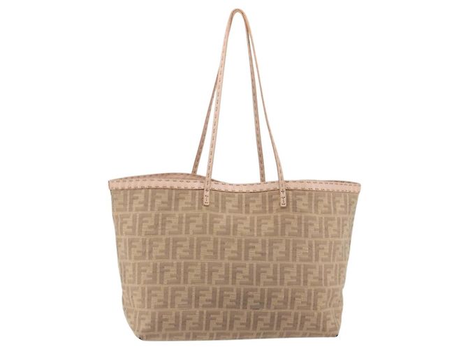 FENDI Zucca Canvas Tote Bag Beige Pink 8BH137 Auth BA14893 - Ansicht 2