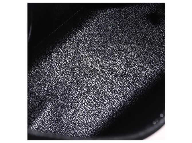 Hermès Borsa a tracolla HERMES Berlango in pelle nera argento Auth 196666V Nero - vista 10