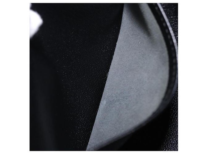 Hermès Borsa a tracolla HERMES Berlango in pelle nera argento Auth 196666V Nero - vista 11