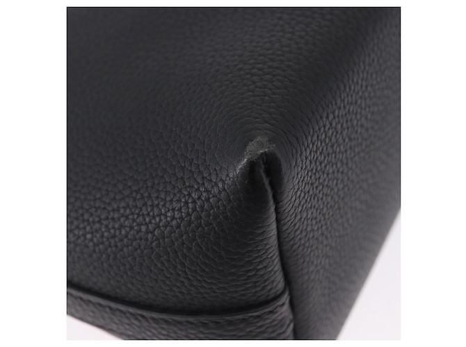 Hermès Borsa a tracolla HERMES Berlango in pelle nera argento Auth 196666V Nero - vista 15